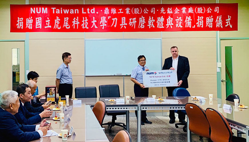 NUM offre un système CNC performant à l'université nationale de Formose à Taiwan